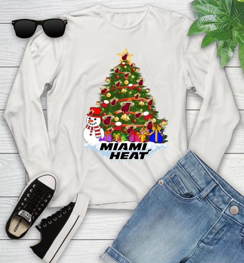 Miami Heat Merry Christmas NBA Basketball Sports Youth Long Sleeve 12