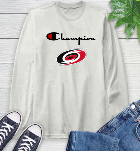 NHL Hockey Carolina Hurricanes Champion Shirt Long Sleeve T-Shirt 11