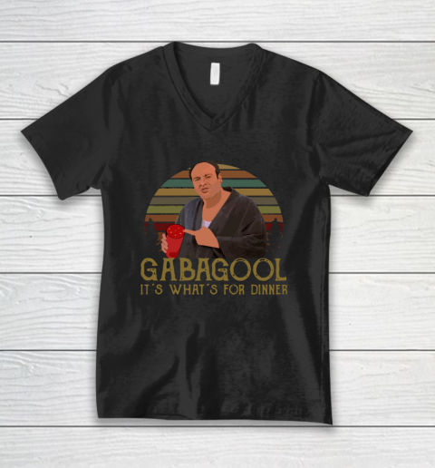 Gabagool  It's What's for Dinner V-Neck T-Shirt