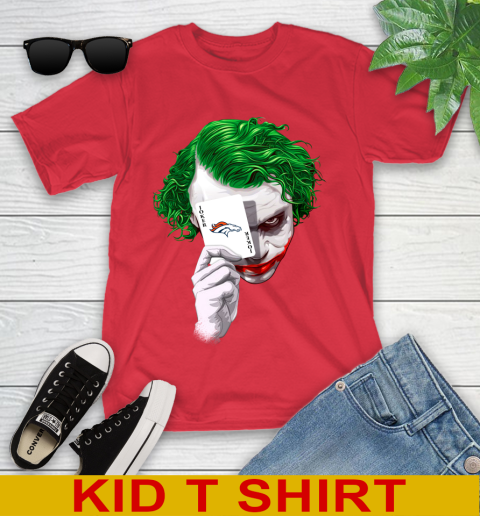 Denver Broncos NFL Football Joker Card Shirt Youth T-Shirt 11