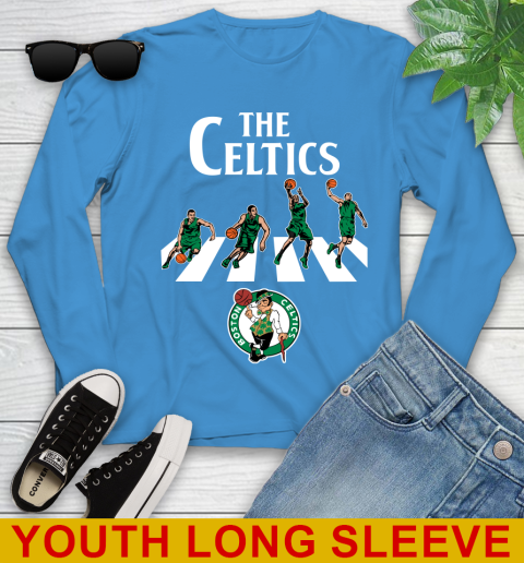 NBA Basketball Boston Celtics The Beatles Rock Band Shirt Youth Long Sleeve 8