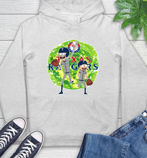 MLB Texas Rangers Rick And Morty Baseball Sports Hoodie