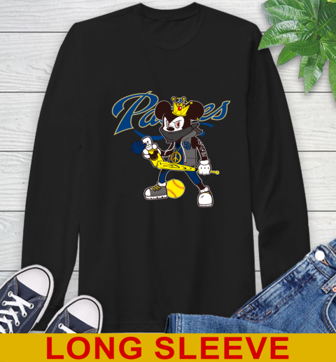 San Diego Padres MLB Baseball Mickey Peace Sign Sports Long Sleeve T-Shirt 2