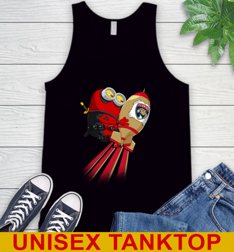 NHL Hockey Florida Panthers Deadpool Minion Marvel Shirt Tank Top