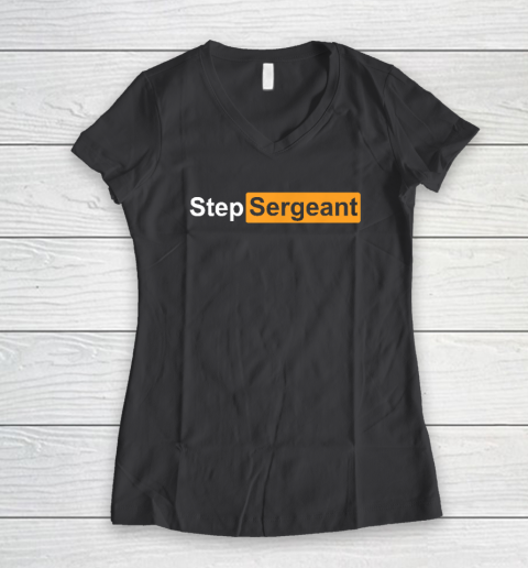 Step Sergeant Women's V-Neck T-Shirt 4