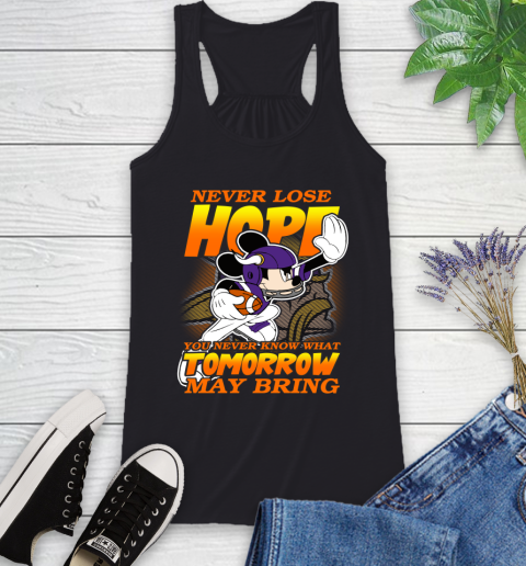 Minnesota Vikings NFL Football Mickey Disney Never Lose Hope Racerback Tank