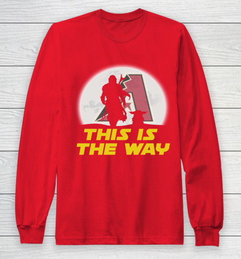 Arizona Diamondbacks MLB Baseball Star Wars Yoda And Mandalorian This Is The Way Long Sleeve T-Shirt 7