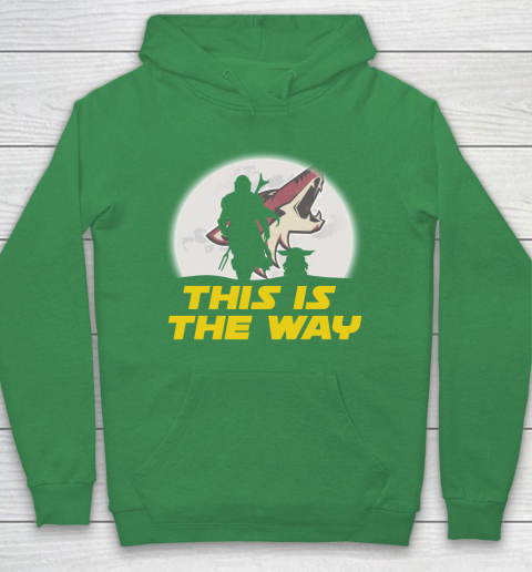 Arizona Coyotes NHL Ice Hockey Star Wars Yoda And Mandalorian This Is The Way Hoodie 5