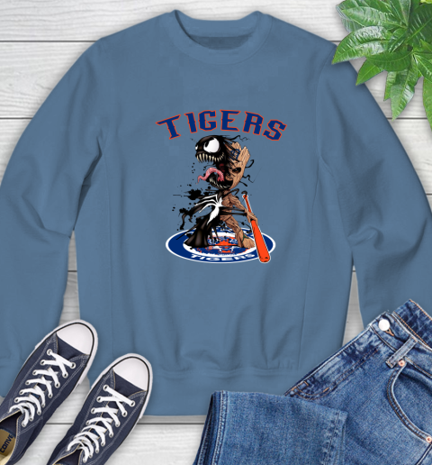 MLB Detroit Tigers Baseball Venom Groot Guardians Of The Galaxy Sweatshirt 7