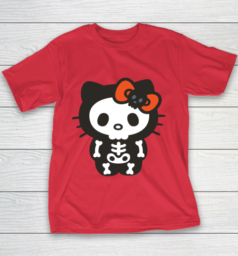 Hello Kitty Skeleton Halloween Youth T-Shirt 6