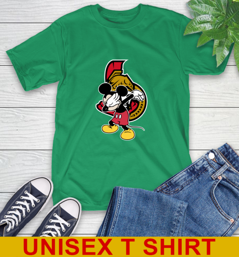 Ottawa Senators NHL Hockey Dabbing Mickey Disney Sports T-Shirt 7