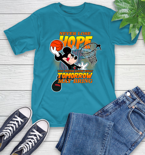 Miami Heat NBA Basketball Mickey Disney Never Lose Hope T-Shirt 9
