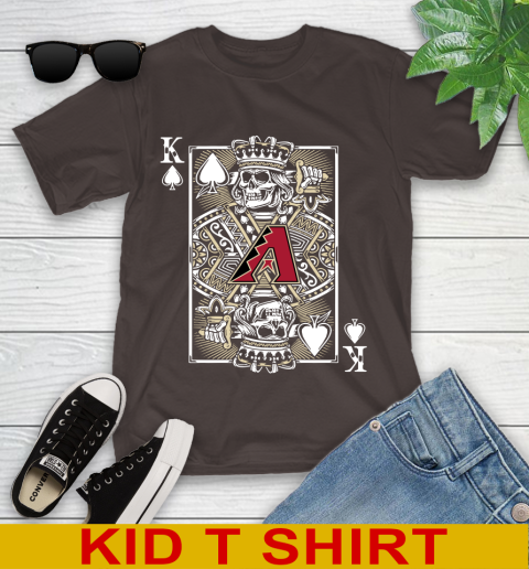 Arizona Diamondbacks MLB Baseball The King Of Spades Death Cards Shirt Youth T-Shirt - Image 7