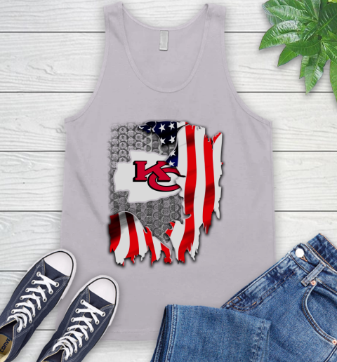 Kansas City Chiefs NFL Football American Flag Tank Top 3