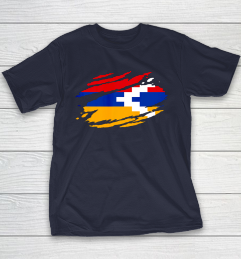 Artsakh Flag Proud Artsakh Support Artsakh Strong Armenia Youth T-Shirt 2