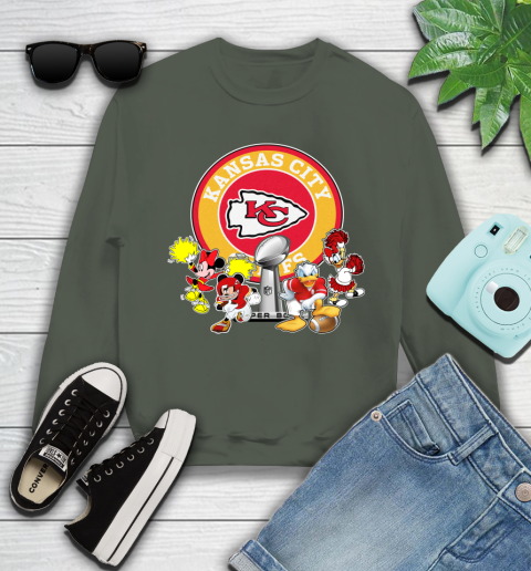 Kansas City Chiefs super bowl 2019 2020 mickey mouse minnie mouse donald duck daisy duck football shirt 121