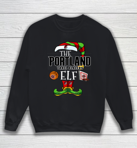 Portland Trail Blazers Christmas ELF Funny NBA Sweatshirt