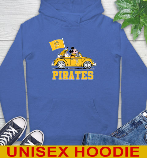 MLB Baseball Pittsburgh Pirates Pluto Mickey Driving Disney Shirt Hoodie 9