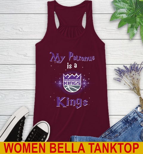 NBA Basketball Harry Potter My Patronus Is A Sacramento Kings Racerback Tank 2