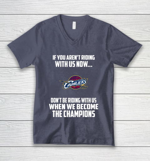 NBA Cleveland Cavaliers Basketball We Become The Champions V-Neck T-Shirt 7