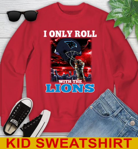 Carolina Panthers NFL Football I Only Roll With My Team Sports Youth Sweatshirt 7