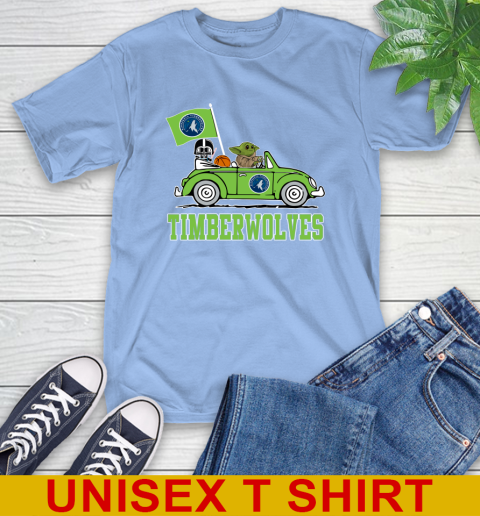 NBA Basketball Minnesota Timberwolves Darth Vader Baby Yoda Driving Star Wars Shirt T-Shirt 11