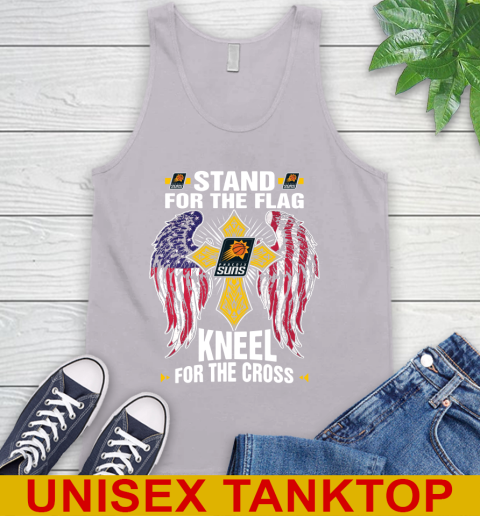 NBA Basketball Phoenix Suns Stand For Flag Kneel For The Cross Shirt Tank Top 3