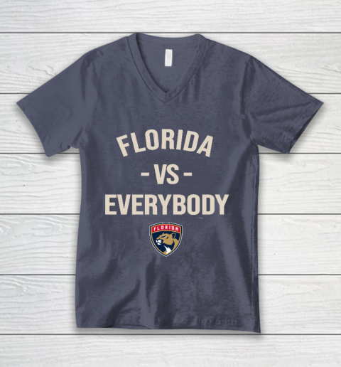 Florida Panthers Vs Everybody V-Neck T-Shirt 7