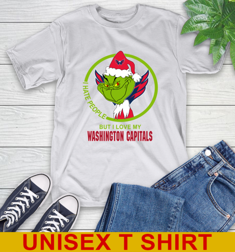 Washington Capitals NHL Christmas Grinch I Hate People But I Love My Favorite Hockey Team T-Shirt 12