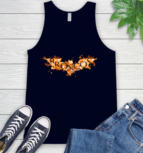 NFL Denver Broncos Batman Logo DC Football Sports Shirt Tank Top - Image 3