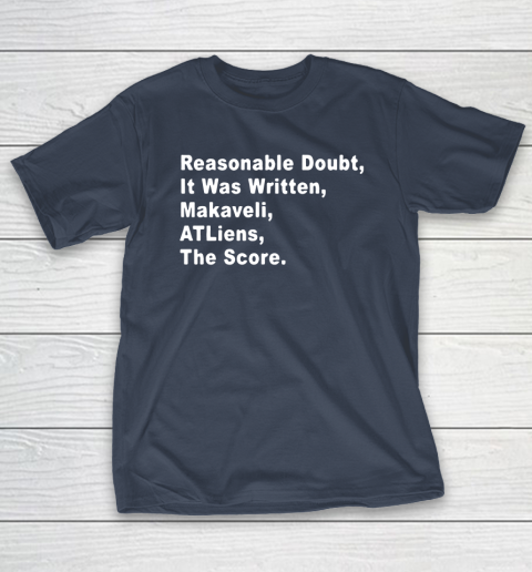 reasonable doubt t shirt