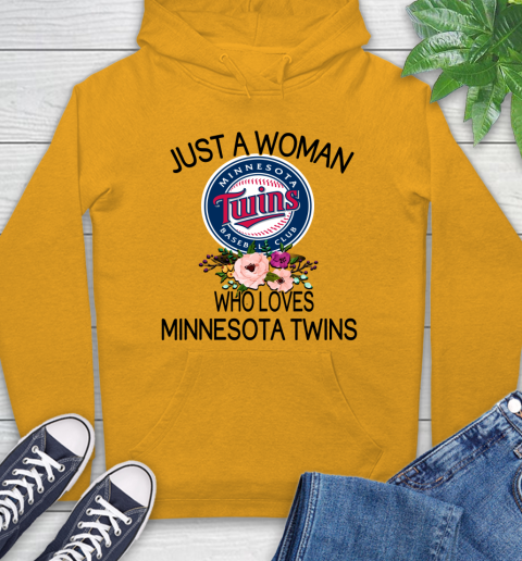 MLB Just A Woman Who Loves Minnesota Twins Baseball Sports Hoodie 2