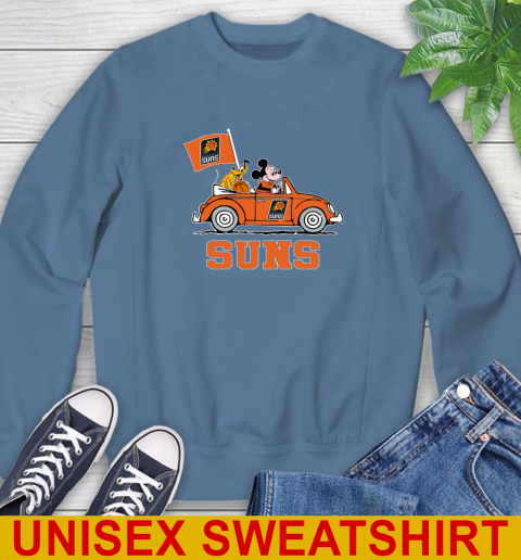 NBA Basketball Phoenix Suns Pluto Mickey Driving Disney Shirt Sweatshirt 8