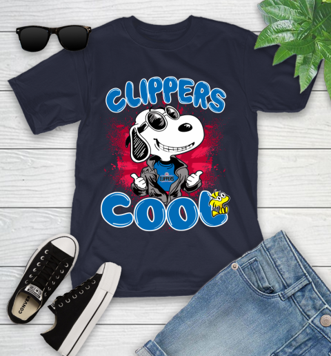 NBA Basketball LA Clippers Cool Snoopy Shirt Youth T-Shirt 2