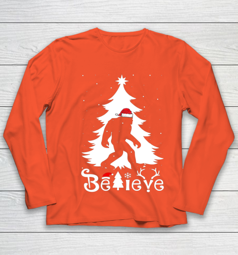 Bigfoot Christmas Gifts For Men Boys Girls Funny Christmas Youth Long Sleeve 3