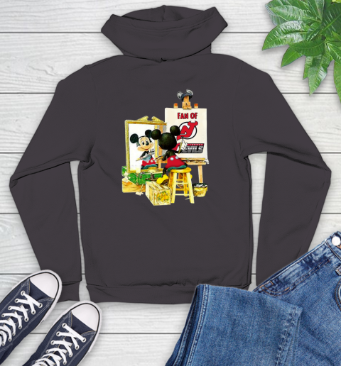 NHL Hockey New Jersey Devils Mickey Drawing Shirt 128