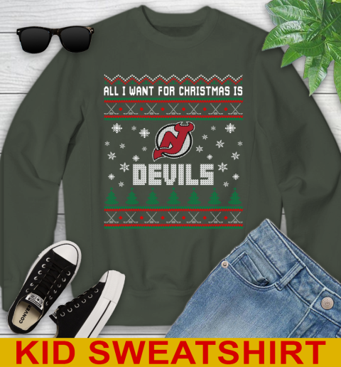 New Jersey Devils NHL Hockey All I Want For Christmas Is My Team Sports 116