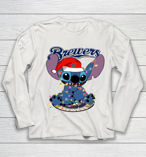Milwaukee Brewers MLB noel stitch Baseball Christmas Youth Long Sleeve 8