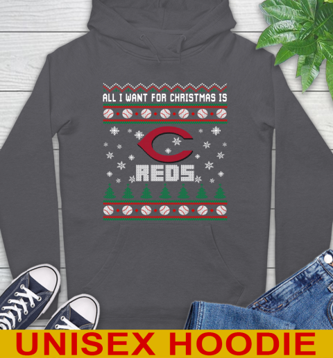 MLB All I Want For Christmas Is Cincinnati Reds Baseball Sports 19