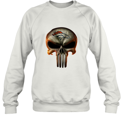 Denver Broncos The Punisher Mashup Football Sweatshirt