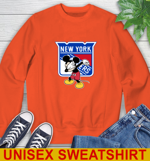 New York Rangers NHL Hockey Dabbing Mickey Disney Sports Sweatshirt 4