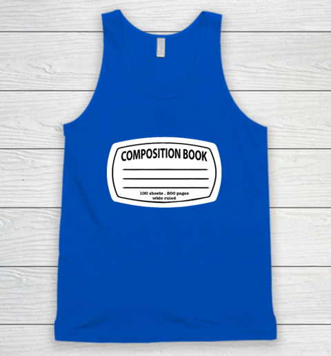 Composition Notebook Costume  Matching Group Halloween Tank Top 3
