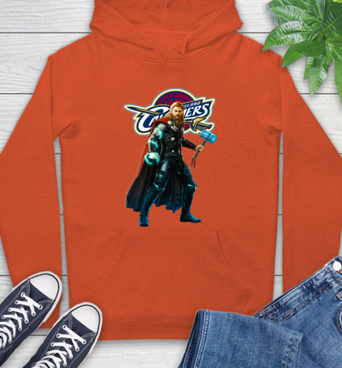 NBA Thor Avengers Endgame Basketball Cleveland Cavaliers Hoodie 5