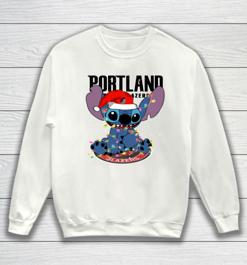 Portland Trail Blazers NBA noel stitch Basketball Christmas Sweatshirt