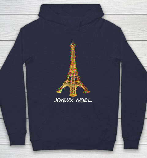Joyeux Noel French Merry Christmas Eiffel Tower Hoodie 2
