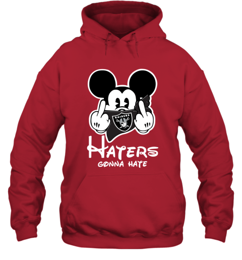 NFL Oakland Raiders Haters Gonna Hate Mickey Mouse Disney Football T Shirt sKCoRW4TZPP hoodie 23 95 151514 front red