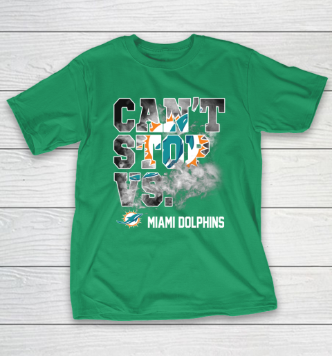 NFL Miami Dolphins Can't Stop Vs T-Shirt 5