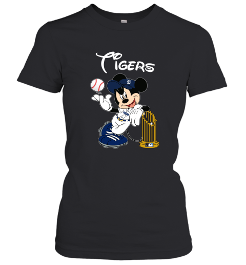 Detroit Tigers Mickey Taking The Trophy MLB 2019 Women's T-Shirt