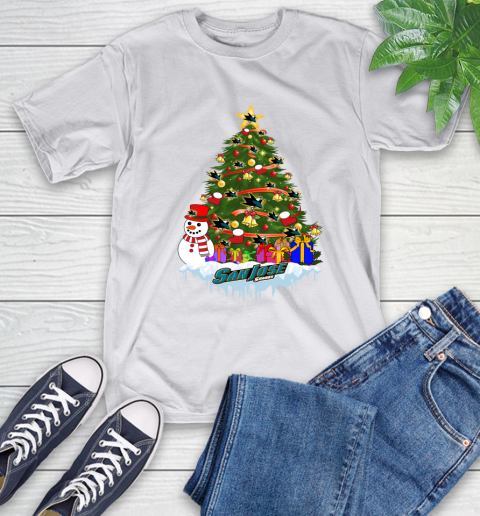 San Jose Sharks Merry Christmas NHL Hockey Sports T-Shirt 12