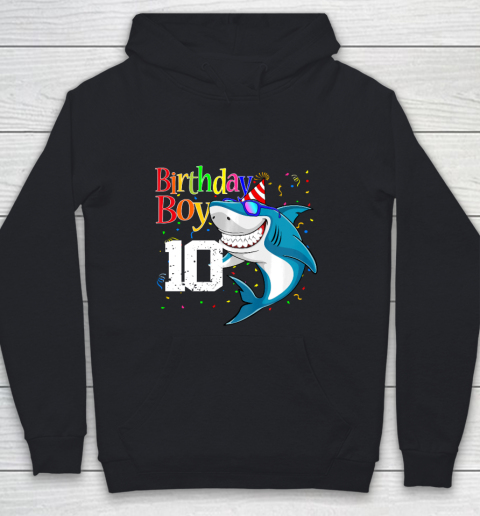Kids 10th Birthday Boy Shark Shirts 10 Jaw Some Four Tees Boys 10 Years Old Youth Hoodie